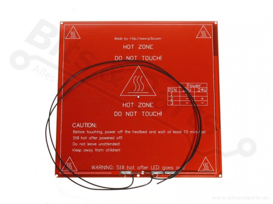Heat bed/hot plate voor RepRap 3D Printers MK2B Dual Power PCB